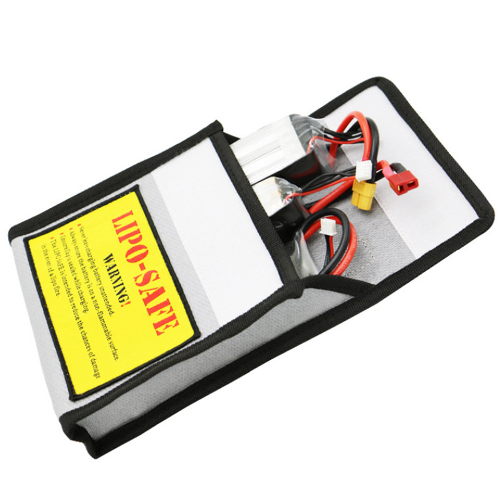 Lipo Battery Fireproof Safety Charge Box - 1Pcs Tas Penyimpanan Baterai Premium Tahan