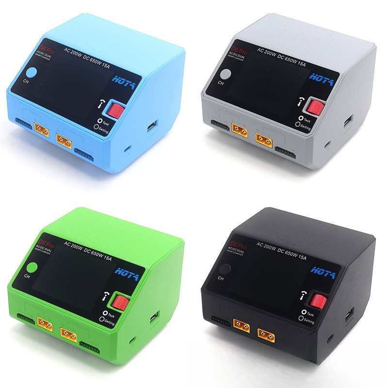 Hota D6 Pro Dual Lipo Charger - HOTA D6 Pro 650W 200W Pengisi