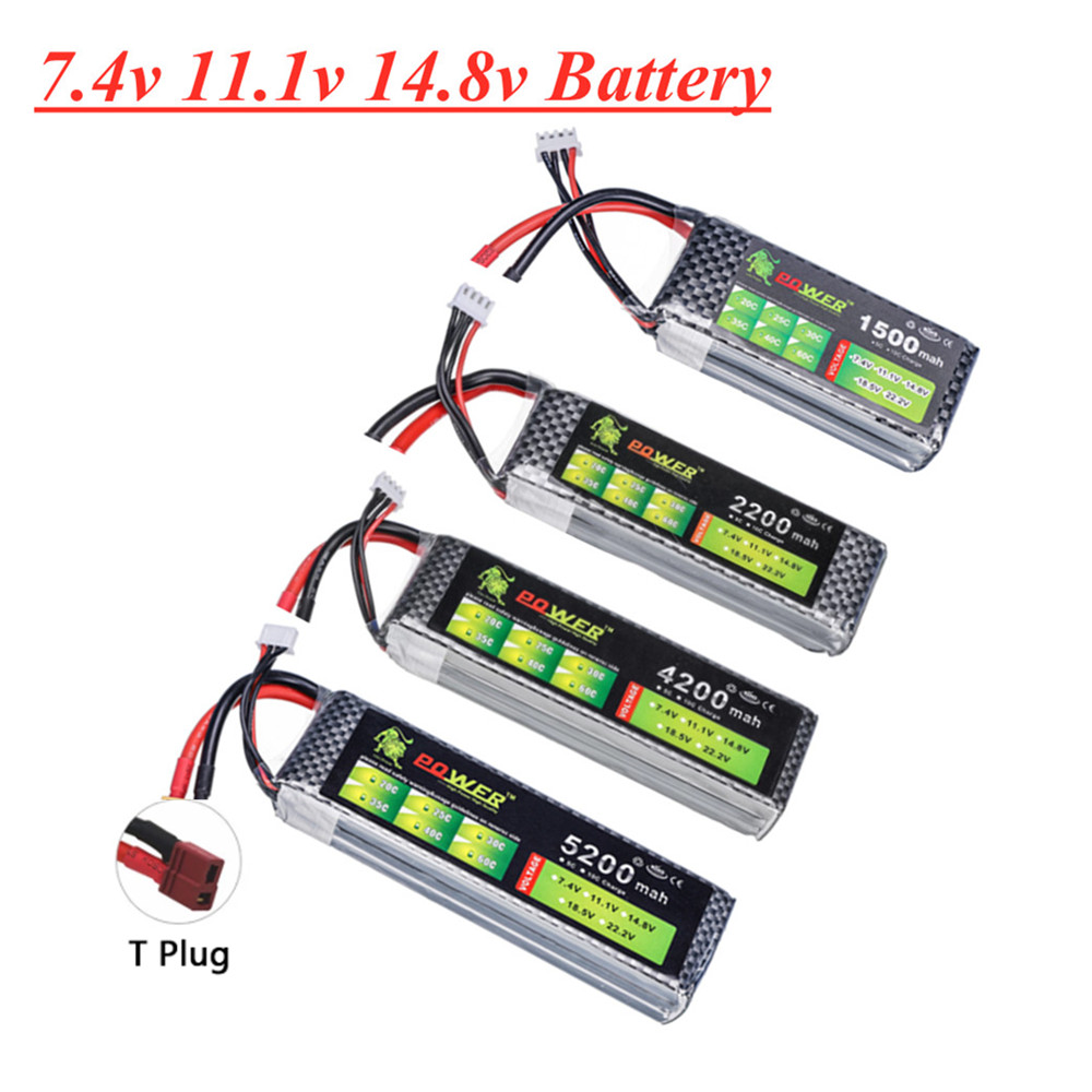 4S Lipo Battery 14.8V 6000Mah - Baterai Lipo 2S 3S 4S 1500mah