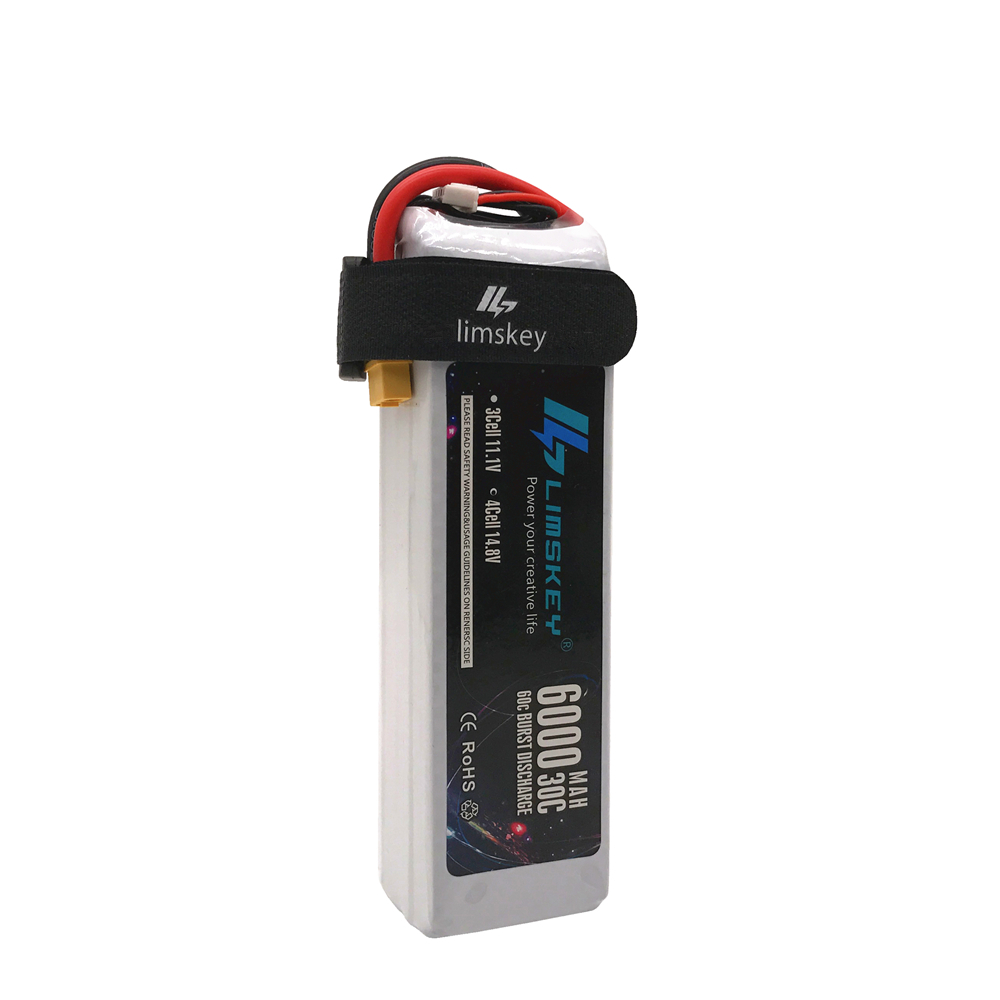 4S Lipo Battery 14.8V 6000Mah - Lismkey 14.8V 6000MAh 30C Burst 60C
