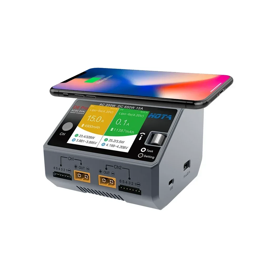 Hota D6 Pro Dual Lipo Charger - HOTA D6 Pro Pengisi Daya Pintar