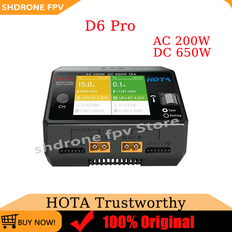 Hota D6 Pro Dual Lipo Charger - Pengisi Daya HOTA D6 Pro AC