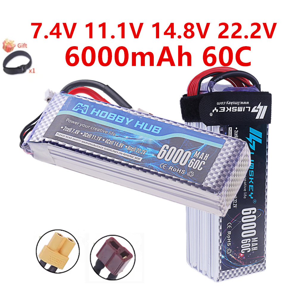 4S Lipo Battery 14.8V 6000Mah - Baterai Lipo 2S 3S 4S 6S