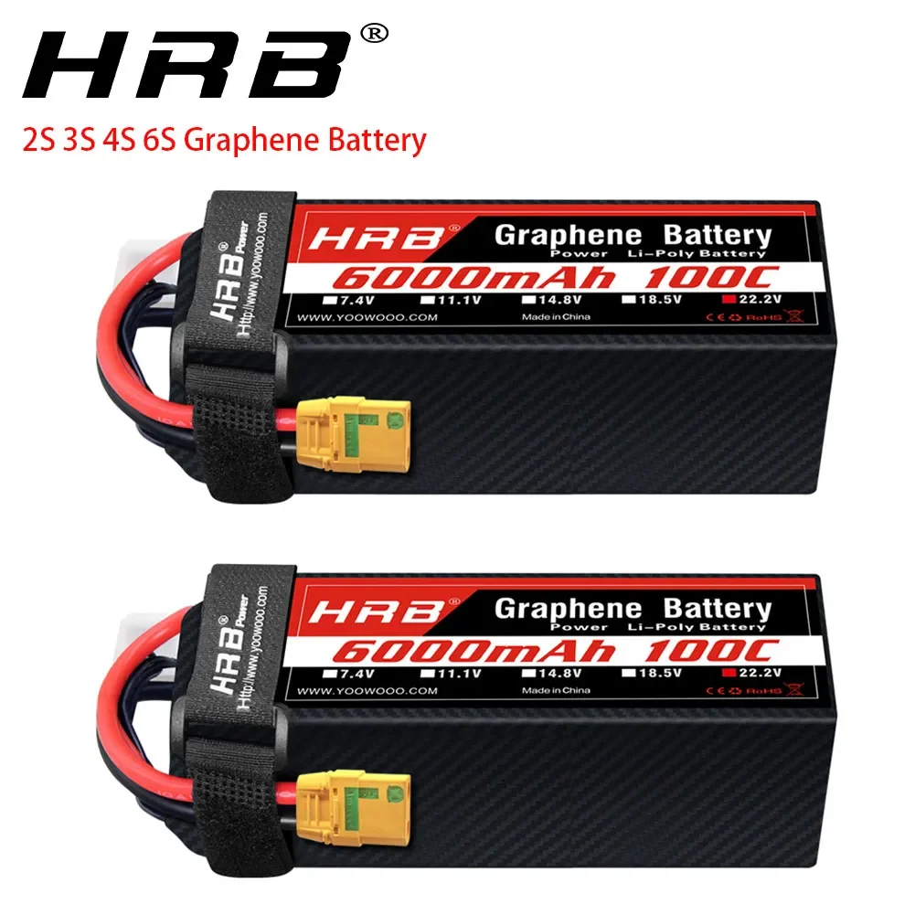 6S Lipo Battery 22.2V 5000Mah - 2 Buah Baterai Grafena 2S 3S