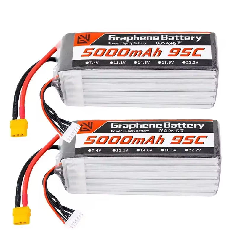6S Lipo Battery 22.2V 5000Mah - Baterai Lipo 6S 5000MAh XT60 XT90