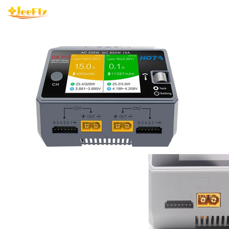 Hota D6 Pro Dual Lipo Charger - Pengisi Daya Pintar HOTA D6 Pro