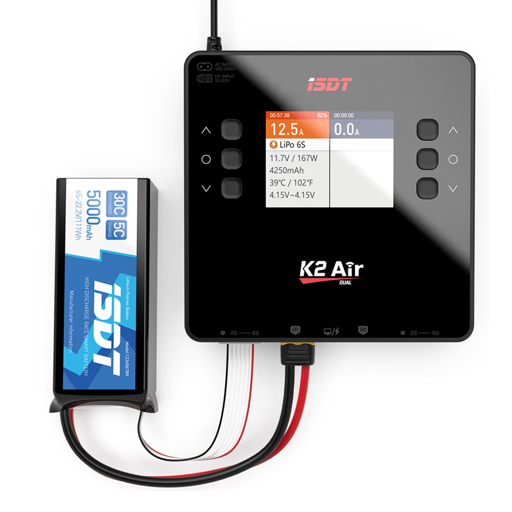 Isdt K4 Dual Lipo Charger - Pengisi Daya Baterai Lipo ISDT, Pengimbang,