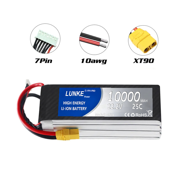 Baterai Lipo 2S 3S 4S 5S 6S 12 - 6S Lipo Battery 22.2V 5000Mah ulasan dan harga