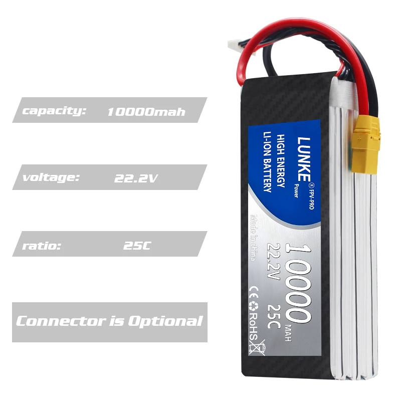 Baterai Lipo 2S 3S 4S 5S 6S 12 - 6S Lipo Battery 22.2V 5000Mah ulasan dan harga
