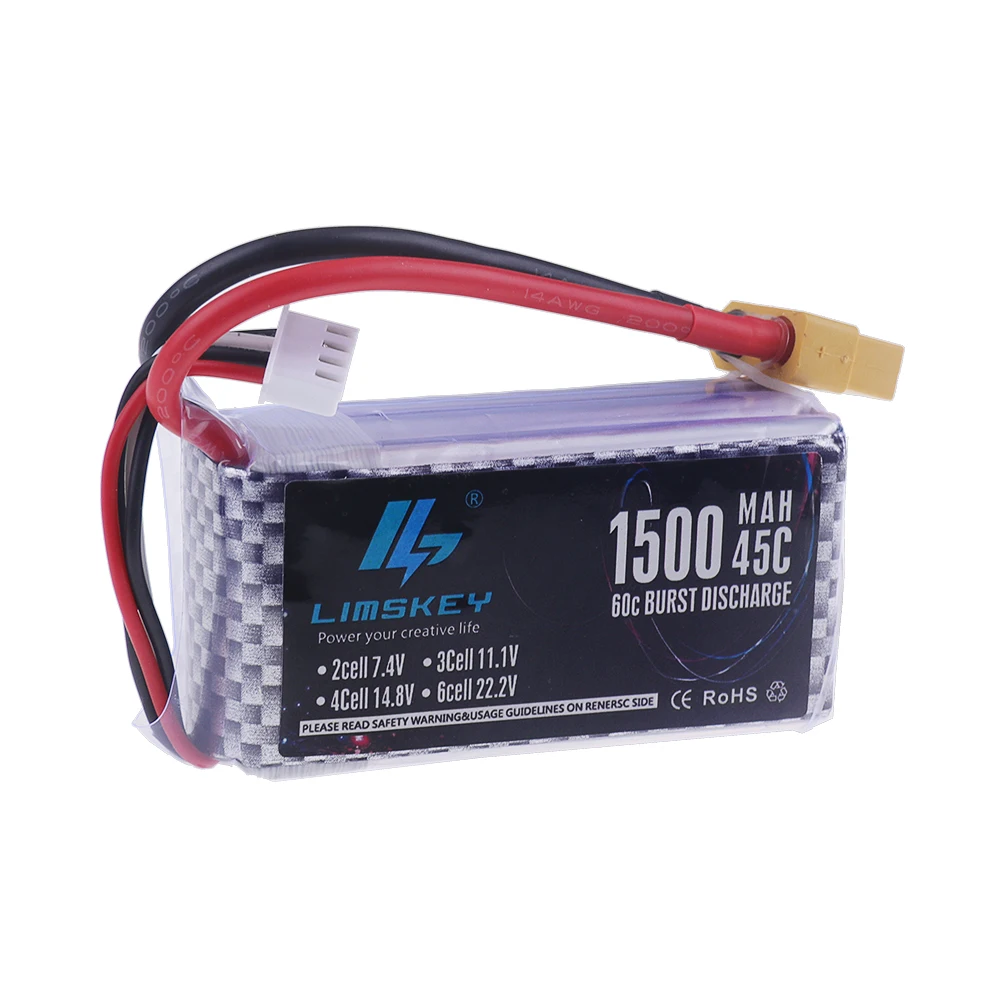 Baterai Lipo 2S 3S 4S 6S 7.4V  - 4S Lipo Battery 14.8V 6000Mah ulasan dan harga