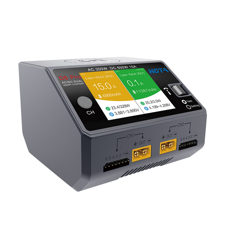 HOTA D6 Pro pengisi daya salur - Hota D6 Pro Dual Lipo Charger ulasan dan harga
