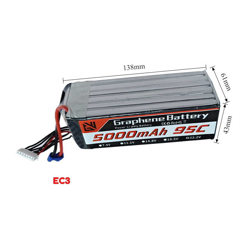 Baterai LiPo 22.2V 95C Kapasit - 6S Lipo Battery 22.2V 5000Mah ulasan dan harga