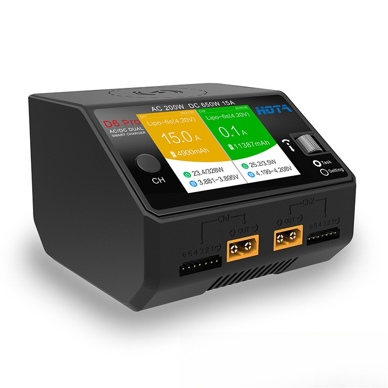 HOTA D6 Pro 650W 200W Pengisi  - Hota D6 Pro Dual Lipo Charger ulasan dan harga