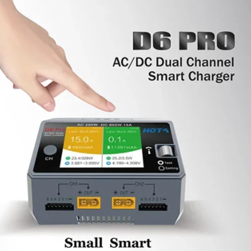 HOTA D6 Pro 200W AC/650W DC Pe - Hota D6 Pro Dual Lipo Charger ulasan dan harga