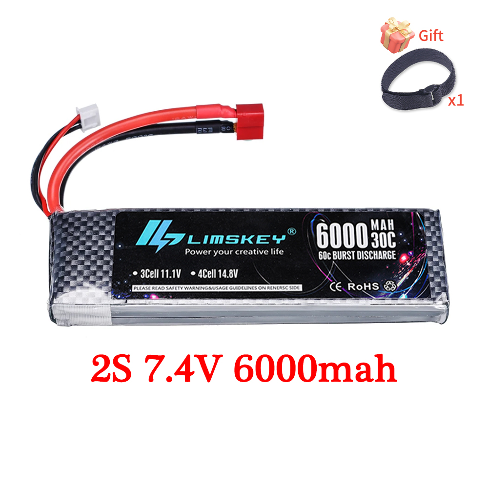 Baterai LiPo untuk mobil maina - 4S Lipo Battery 14.8V 6000Mah ulasan dan harga