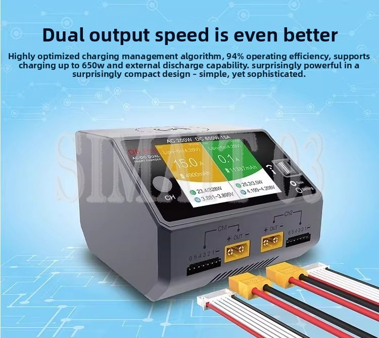 Pengisi Daya Cerdas HOTA D6 Pr - Hota D6 Pro Dual Lipo Charger ulasan dan harga