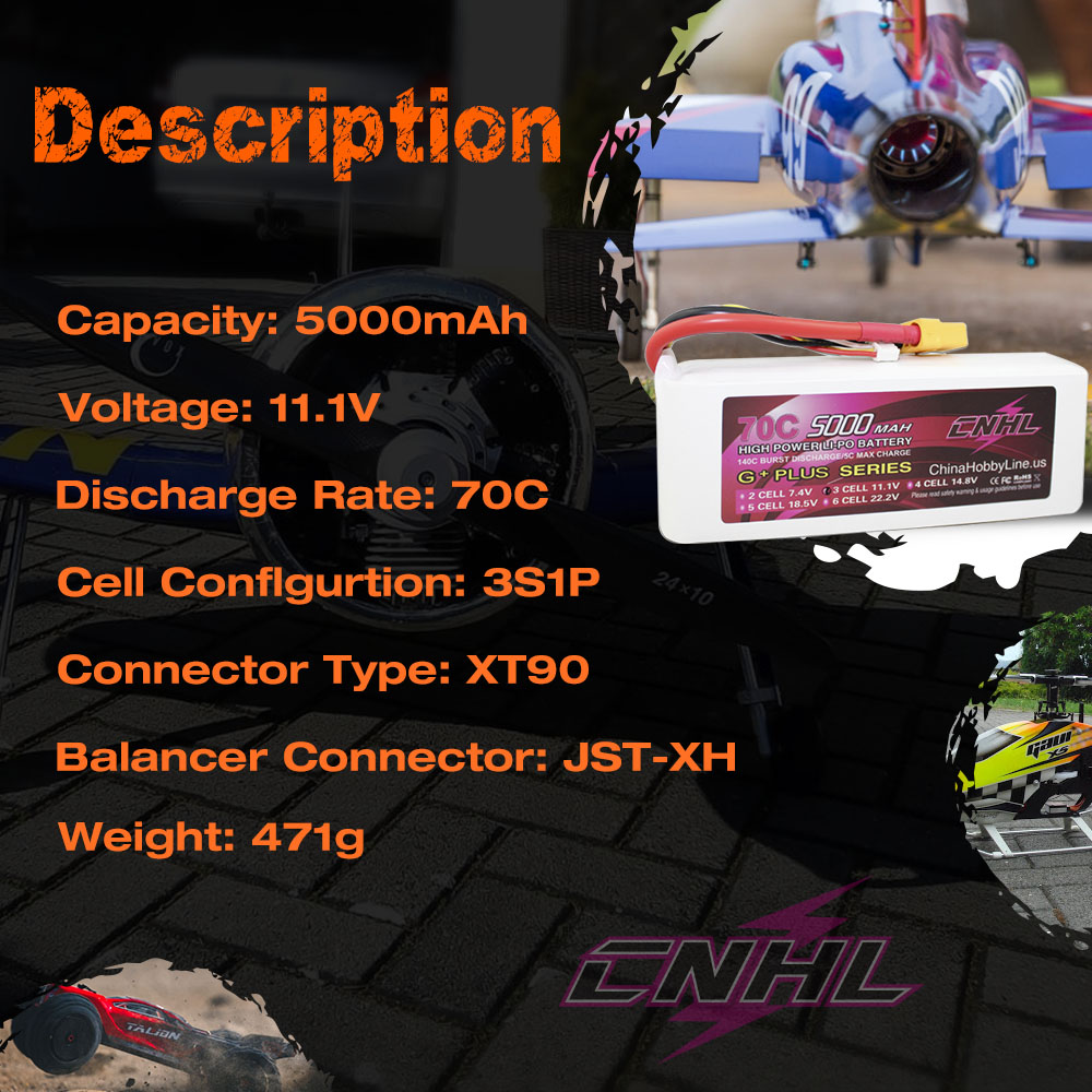 CNHL Lipo baterai 3S 4S 6S 11. - 6S Lipo Battery 22.2V 5000Mah ulasan dan harga