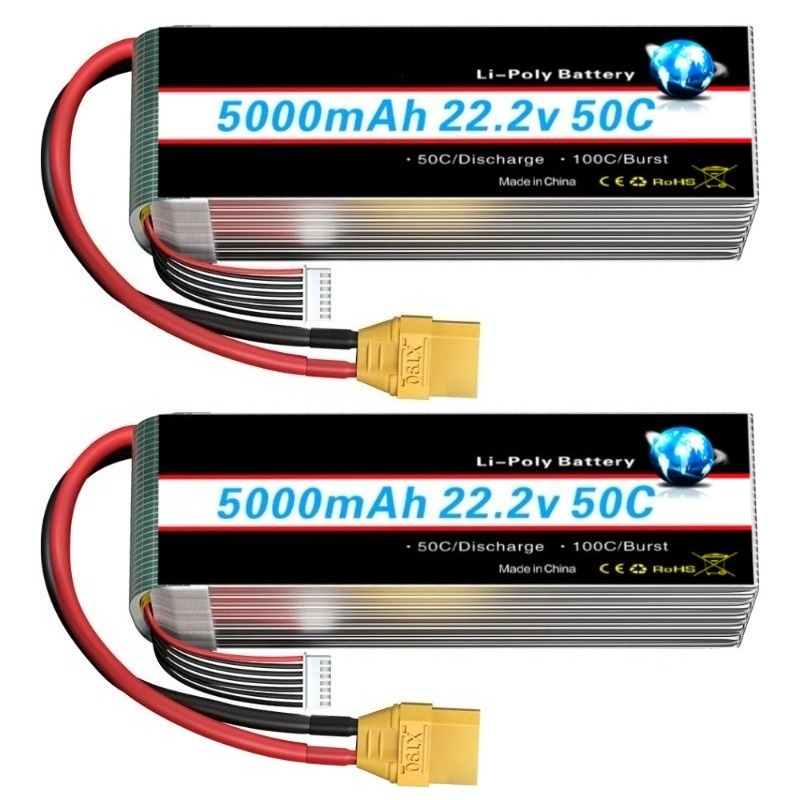 Baterai Lipo 5000/6000Mah 22.2 - 6S Lipo Battery 22.2V 5000Mah ulasan dan harga