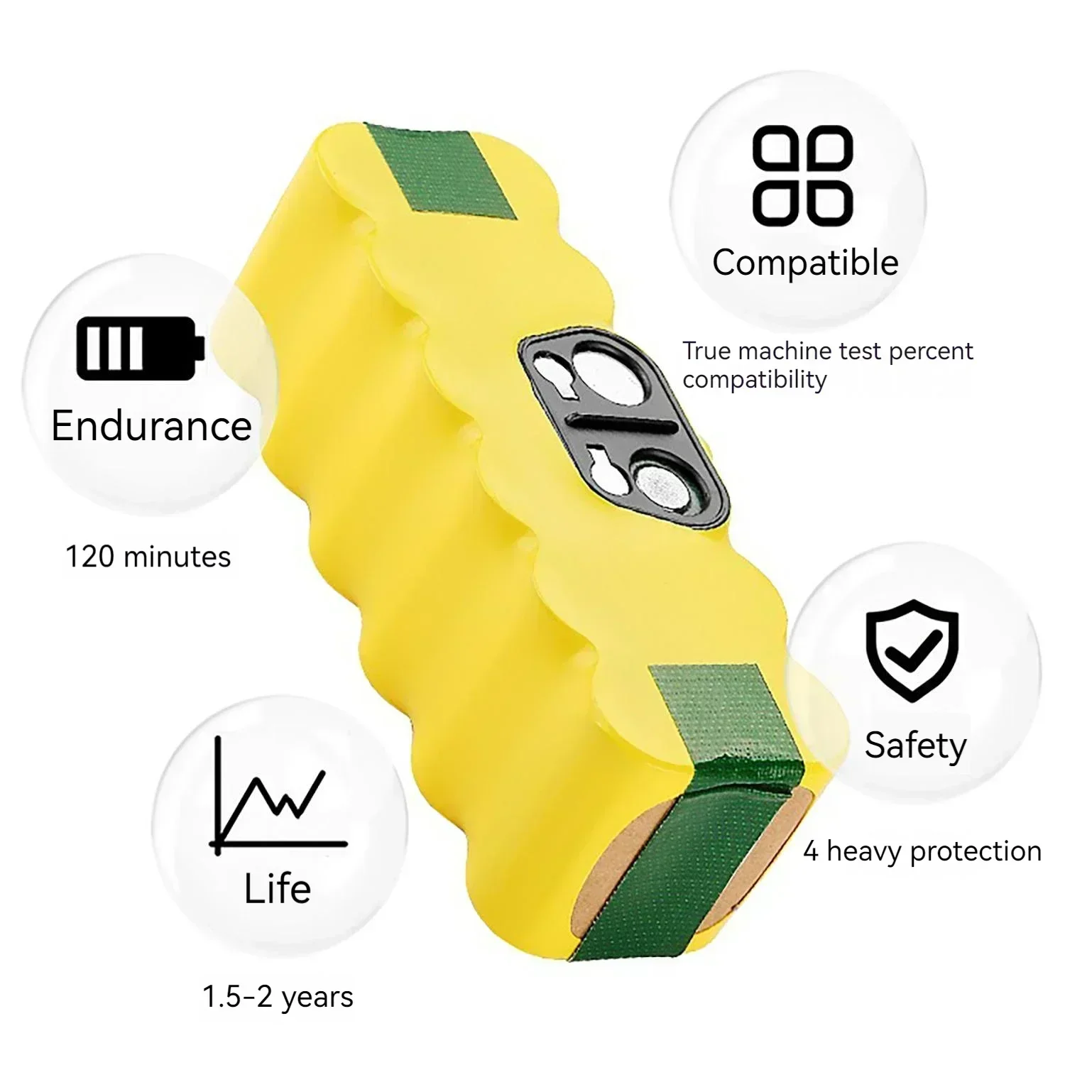 Baterai pembersih vakum Robot  - 4S Lipo Battery 14.8V 6000Mah ulasan dan harga
