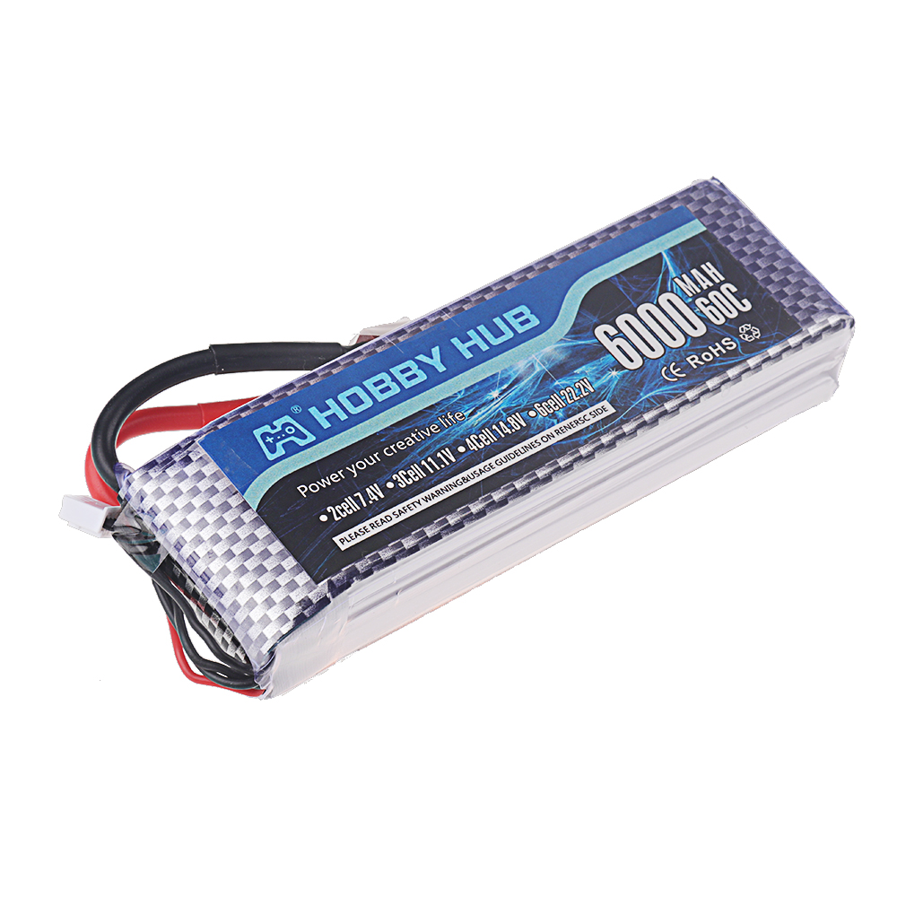 Baterai Lipo 2S 3S 4S 6S 7.4V  - 4S Lipo Battery 14.8V 6000Mah ulasan dan harga