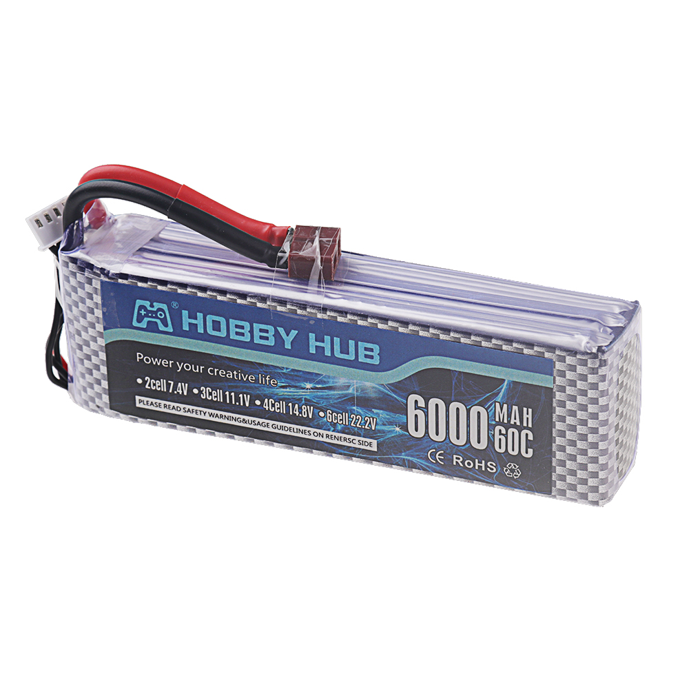Baterai Lipo 2S 3S 4S 6S 7.4V  - 4S Lipo Battery 14.8V 6000Mah ulasan dan harga