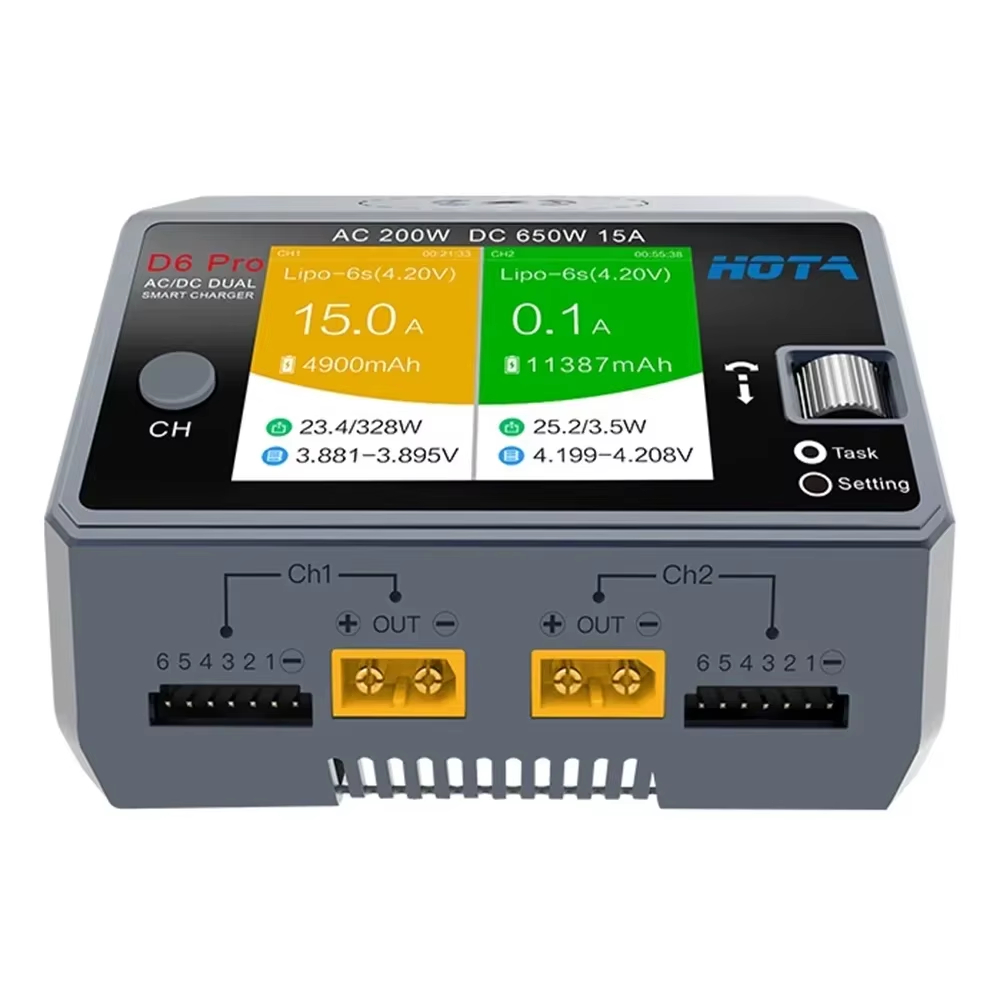 Pengisi Daya Dual Channel HOTA - Hota D6 Pro Dual Lipo Charger ulasan dan harga