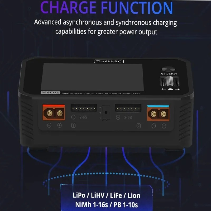ToolkitRC M6DAC Pengisi Daya B - Toolkitrc M6Dac Smart Charger ulasan dan harga