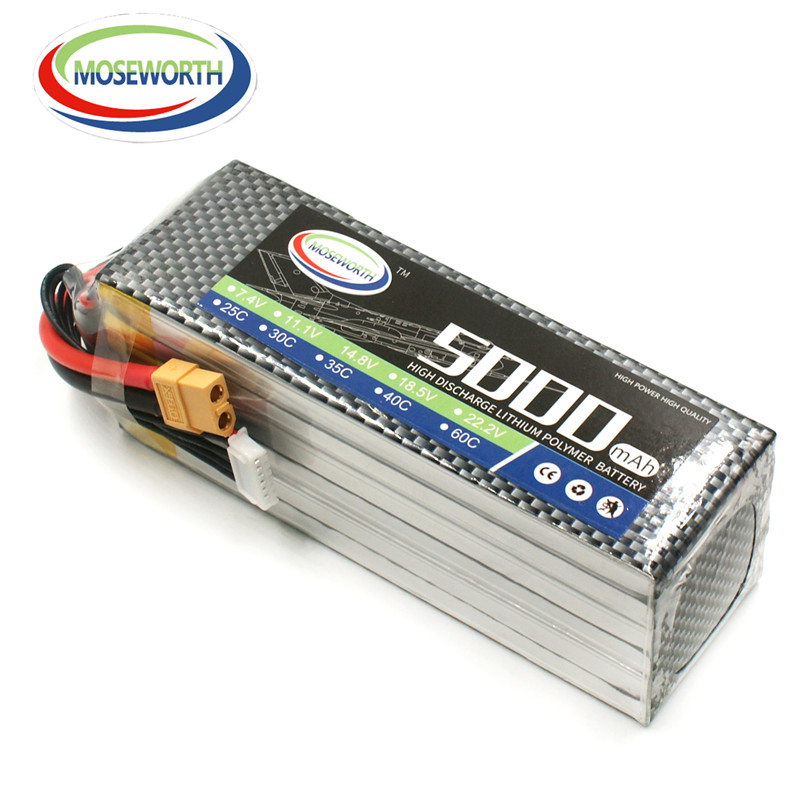 6S 22.2V 5000MAh 60C Mainan RC - 6S Lipo Battery 22.2V 5000Mah ulasan dan harga
