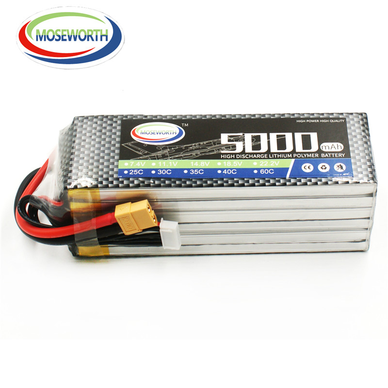 6S 22.2V 5000MAh 60C Mainan RC - 6S Lipo Battery 22.2V 5000Mah ulasan dan harga