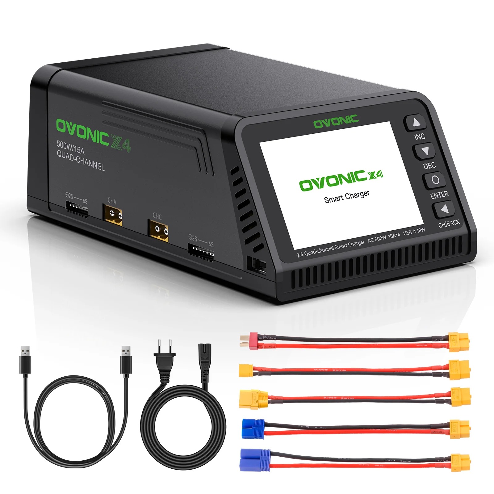 Ovonic X4 AC500W Pengisi Daya  - Toolkitrc M6Dac Smart Charger ulasan dan harga