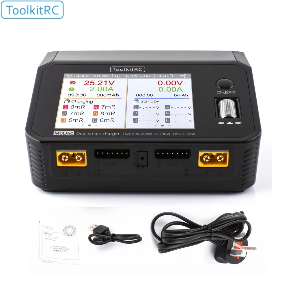 SmCpToolkitRC M6DAC Pengisi Da - Toolkitrc M6Dac Smart Charger ulasan dan harga
