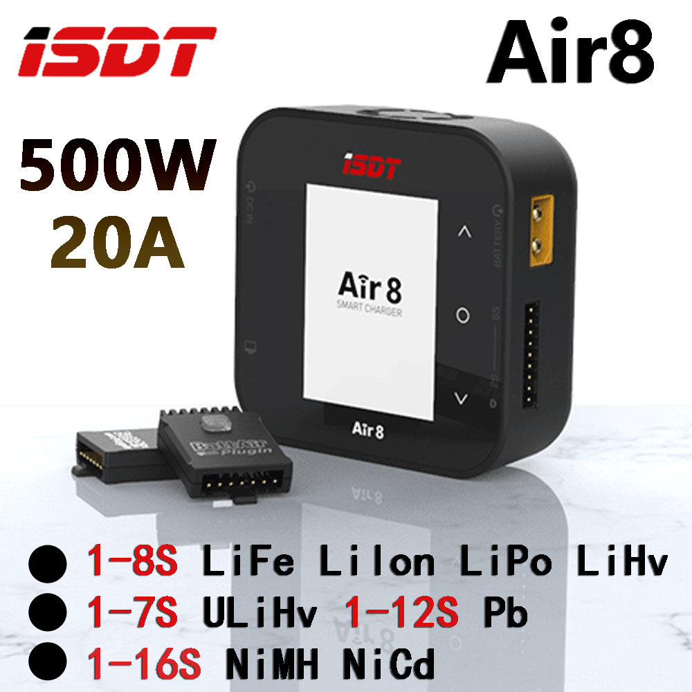 ISDT Air8 DC 500W Pengisi Daya - Isdt Air8 8S Lipo Charger ulasan dan harga