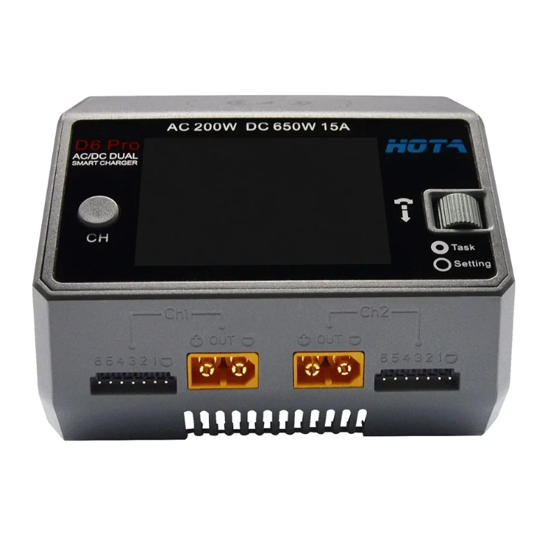 Pengisi Daya Pintar HOTA D6 Pr - Hota D6 Pro Dual Lipo Charger ulasan dan harga